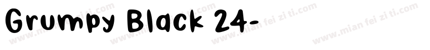Grumpy Black 24字体转换